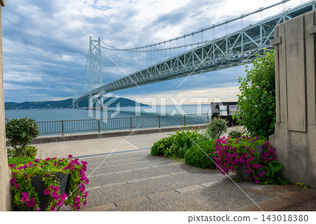 A view of the Akashi Kaikyo Bridge A view of the Akashi Kaikyo Bridge 143018380