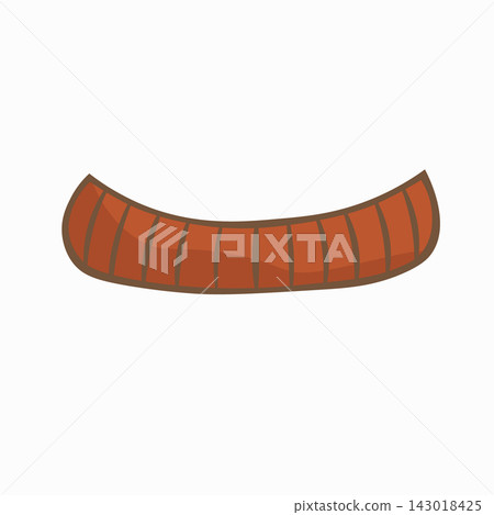 Vector clipart of a wooden balcony frame for a cartoon-style house. Vector clipart of a wooden balcony frame for a cartoon-style house. 143018425