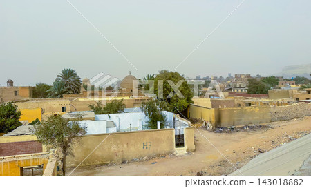 Slums and ruins in central Cairo, near the Citadel 143018882