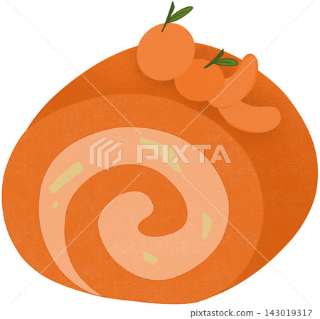 orange roll cake orange roll cake 143019317
