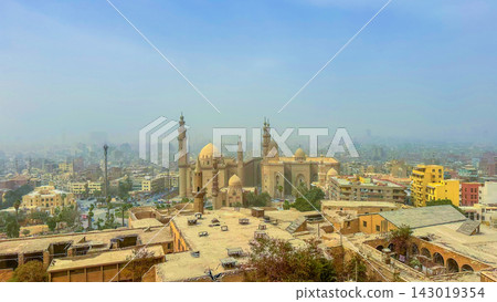 central Cairo. Sultan Hassan Mosque, Al-Rifai Mosque in Cairo, Egypt central Cairo. Sultan Hassan Mosque, Al-Rifai Mosque in Cairo, Egypt 143019354