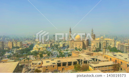 central Cairo. Sultan Hassan Mosque, Al-Rifai Mosque in Cairo, Egypt 143019373
