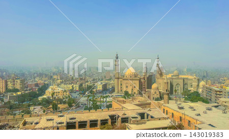 central Cairo. Sultan Hassan Mosque, Al-Rifai Mosque in Cairo, Egypt central Cairo. Sultan Hassan Mosque, Al-Rifai Mosque in Cairo, Egypt 143019383