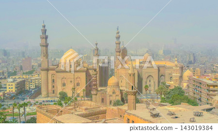central Cairo. Sultan Hassan Mosque, Al-Rifai Mosque in Cairo, Egypt central Cairo. Sultan Hassan Mosque, Al-Rifai Mosque in Cairo, Egypt 143019384