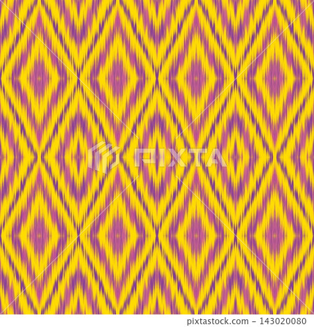 Hand-drawn Seamless Yellow Purple Geometric Ikat Pattern Background for Fashion Fabric Wallpaper Hand-drawn Seamless Yellow Purple Geometric Ikat Pattern Background for Fashion Fabric Wallpaper 143020080