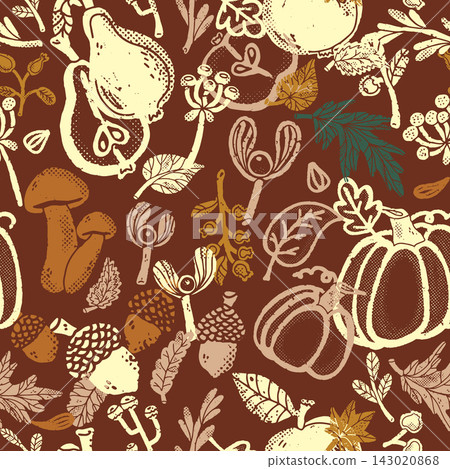 seamless pattern with pumpkins, pumpkins, pumpkins, pumpkins, autumn theme seamless pattern with pumpkins, pumpkins, pumpkins, pumpkins, autumn theme 143020868