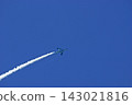 Blue Impulse flying in the blue sky 143021816