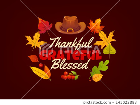Thankful grateful blessed Happy Thanksgiving quote 143022888