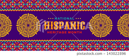 Hispanic heritage month ethnic holiday banner Hispanic heritage month ethnic holiday banner 143022896