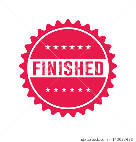 Finished Rubber Stamp Graphic design templates simple and modern Finished Rubber Stamp Graphic design templates simple and modern 143023458