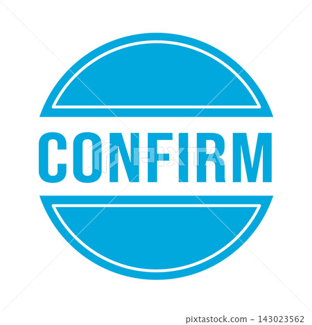 Confirm Stamp vector design templates simple and modern concept Confirm Stamp vector design templates simple and modern concept 143023562