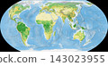 World Plant Map: Equal Earth Projection 143023955
