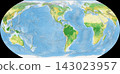 World Plant Map: Equal Earth Projection 143023957
