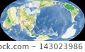 World Plant Map: Equal Earth Projection 143023986