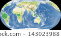 World Plant Map: Equal Earth Projection 143023988