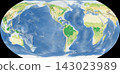 World Plant Map: Equal Earth Projection 143023989