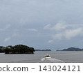 松島、大海和一艘航行的遊輪 143024121