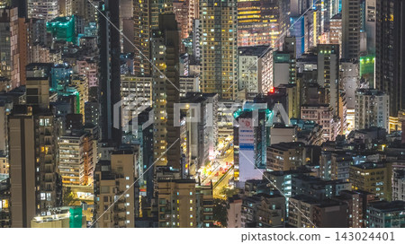 Hong Kong Sept 18 2026 Mong Kok cityscape during vibrant night Hong Kong Sept 18 2026 Mong Kok cityscape during vibrant night 143024401