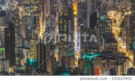 Hong Kong Sept 18 2026 Mong Kok cityscape during vibrant night Hong Kong Sept 18 2026 Mong Kok cityscape during vibrant night 143024403