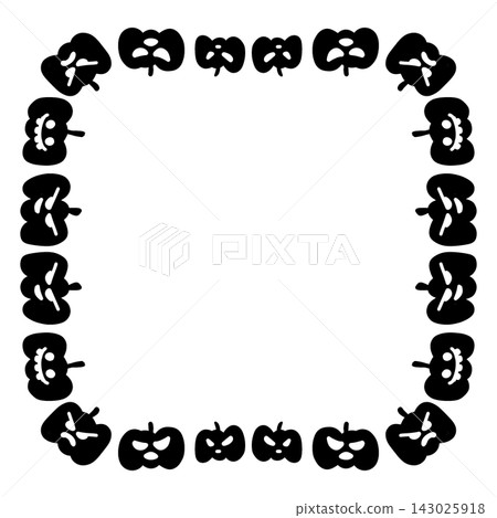 Halloween Frame With Pumpkin Bat And Ghost Border Halloween Frame With Pumpkin Bat And Ghost Border 143025918