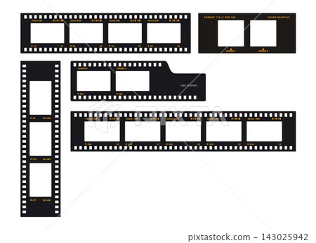 film template on a background film template on a background 143025942