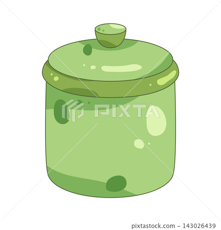 Illustration of tea canister Illustration of tea canister 143026439