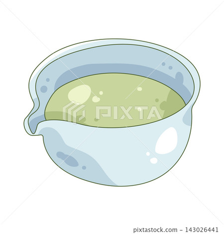 Illustration of matcha bowl Illustration of matcha bowl 143026441