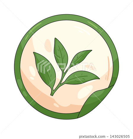 Illustration of matcha label 143026505