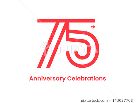 Anniversary logo or emblem design for event. Anniversary logo or emblem design for event. 143027708