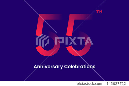 Anniversary logo or emblem design for event. 143027712
