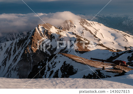 Hakuba-dake of the remaining snow Hakuba-dake of the remaining snow 143027815