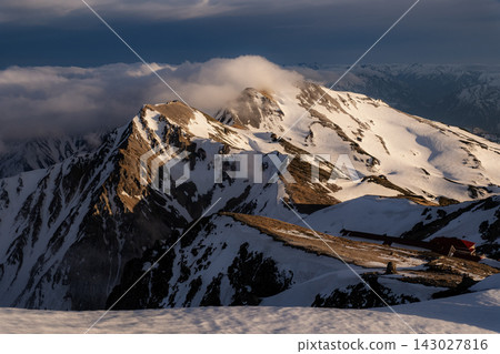 Hakuba-dake of the remaining snow Hakuba-dake of the remaining snow 143027816
