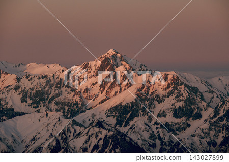 Hakuba-dake of the remaining snow Hakuba-dake of the remaining snow 143027899