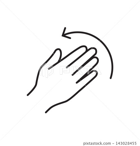Minimalist black outline icon showing a hand rubbing circularly for please or sorry gesture.
Minimalist black outline icon showing a hand rubbing circularly for please or sorry gesture.
143028455