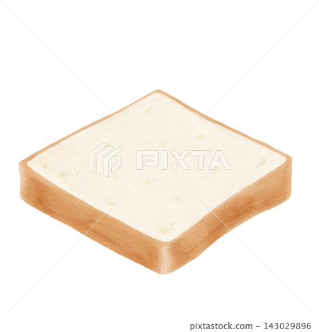 A hand-drawn slice of bread A hand-drawn slice of bread 143029896