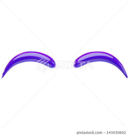 Glossy purple eyebrow arc vector element 143030602