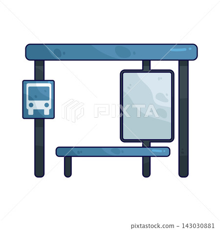 Illustration of Bus Stop  143030881
