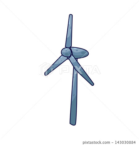 Illustration of wind turbine Illustration of wind turbine 143030884