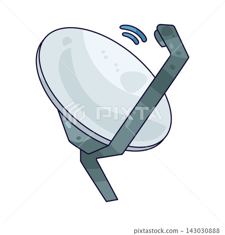 Illustration of satellite dish Illustration of satellite dish 143030888
