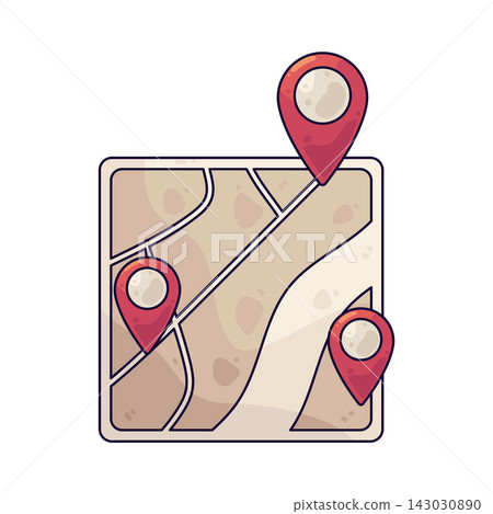 Illustration of interactive maps Illustration of interactive maps 143030890