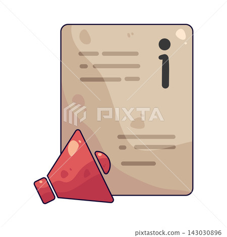Illustration of Announcement  143030896