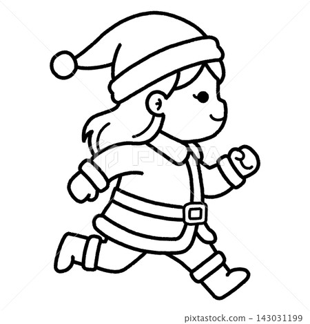 Running Santa woman M Running Santa woman M 143031199