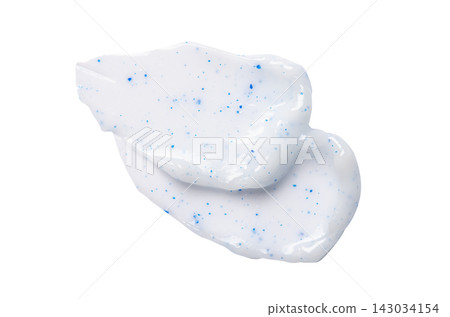 Cosmetic product. Cleansing scrub. Isolated on white background. Cosmetic product. Cleansing scrub. Isolated on white background. 143034154