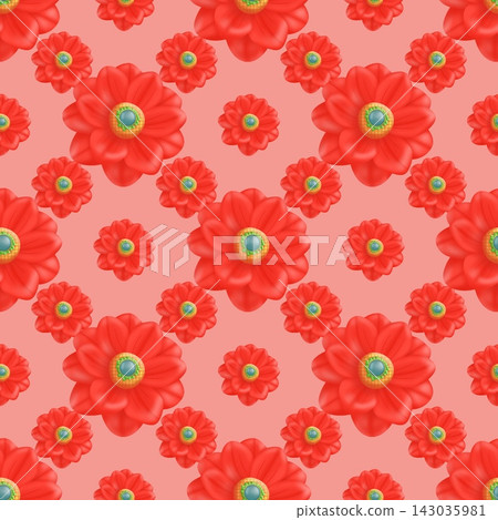 seamless pattern with flowers 143035981