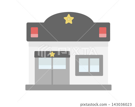 Police box building illustration Police box building illustration 143036023