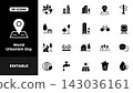 World Urbanism Day Solid Icon Set with City Buildings, Location, Roads, Transport and Urban Symbols World Urbanism Day Solid Icon Set with City Buildings, Location, Roads, Transport and Urban Symbols 143036161