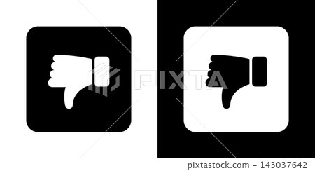 Thumbs Down Gesture Solid Icon Set. Negative Feedback, Disapproval, And Rejection Silhouette Symbol Collection. User Interaction And Social Media Concept. Isolated Vector Illustration Thumbs Down Gesture Solid Icon Set. Negative Feedback, Disapproval, And Rejection Silhouette Symbol Collection. User Interaction And Social Media Concept. Isolated Vector Illustration 143037642