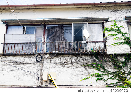 Abandoned apartment building Abandoned apartment building 143039070
