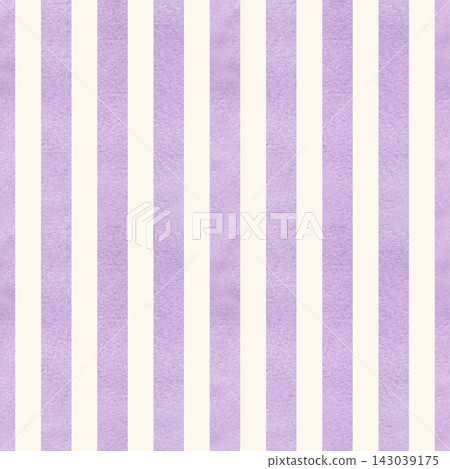 Vertical lavender stripes seamless pattern on isolated background. Hand painted watercolor pastel violet illustration. Minimal design for fabric printing, nursery wallpaper, home decor Vertical lavender stripes seamless pattern on isolated background. Hand painted watercolor pastel violet illustration. Minimal design for fabric printing, nursery wallpaper, home decor 143039175