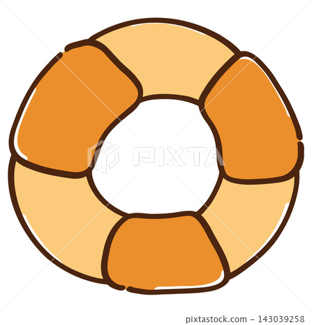 Illustration of a Lifebuoy Illustration of a Lifebuoy 143039258